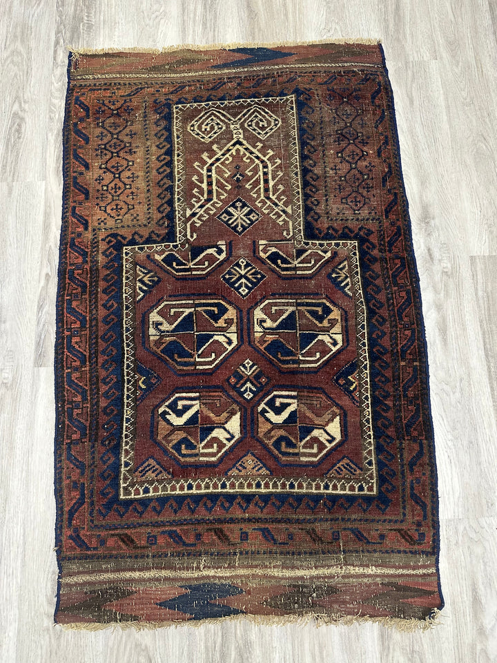 Antique Turkoman Prayer Rug