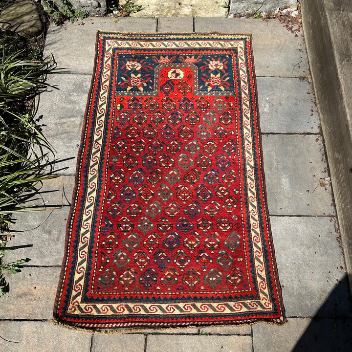 Antique Caucasian Daghistan Prayer Rug