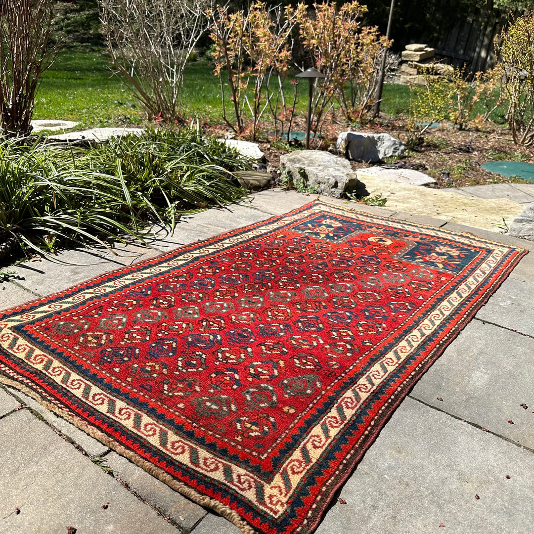 Antique Caucasian Daghistan Prayer Rug