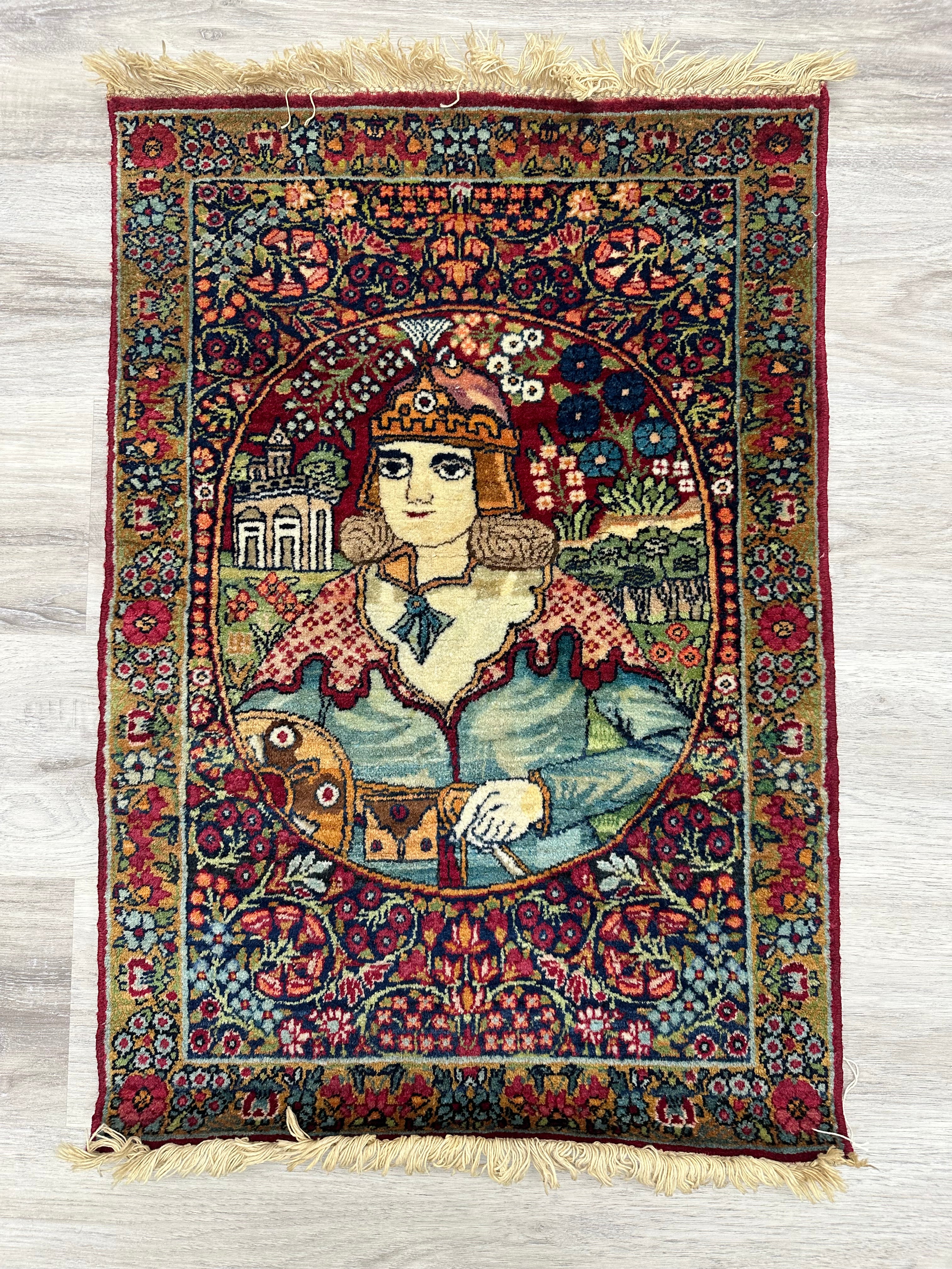 Vintage Persian Pictorial Kerman