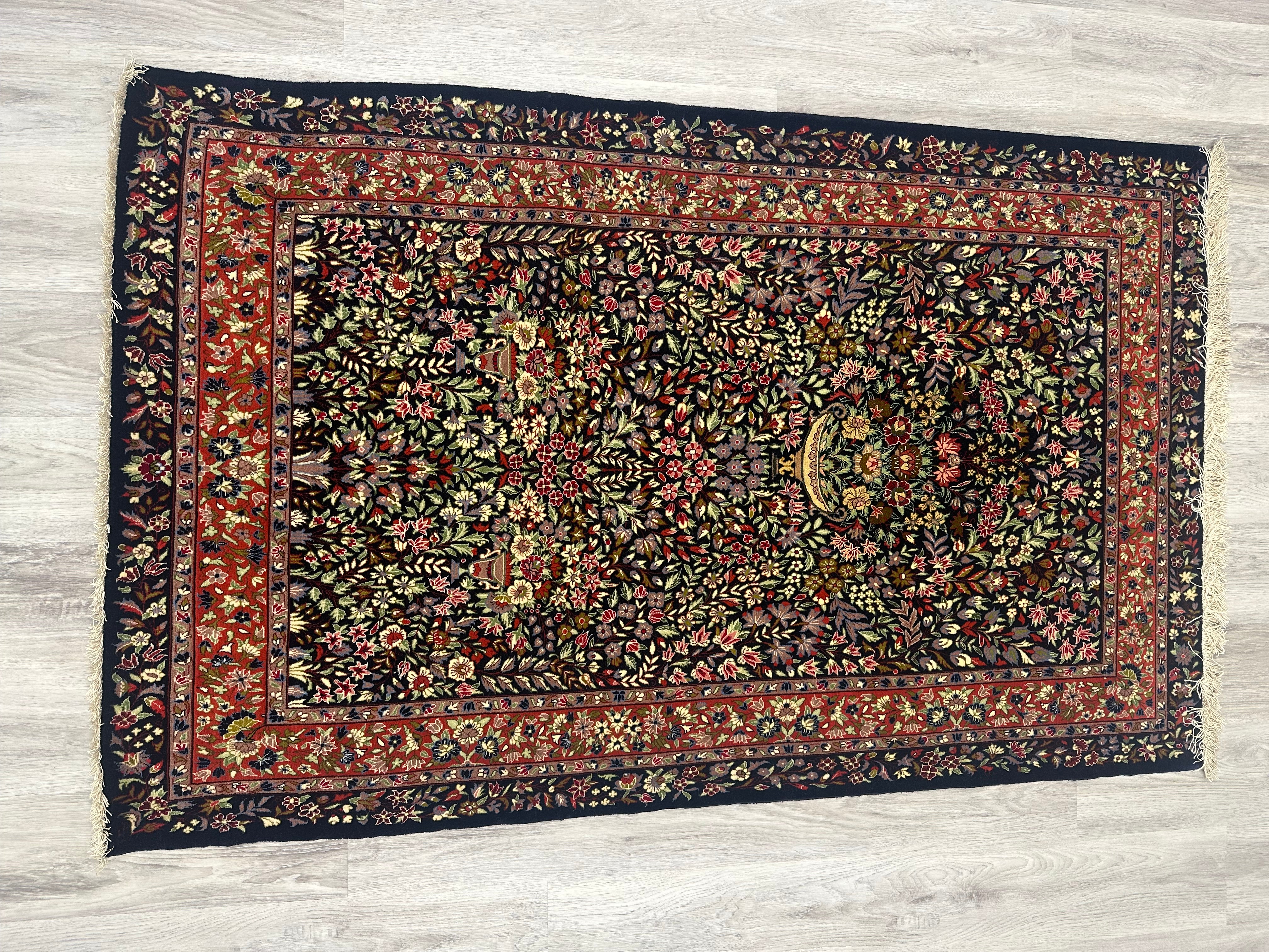 Vintage Persian Laver Kerman