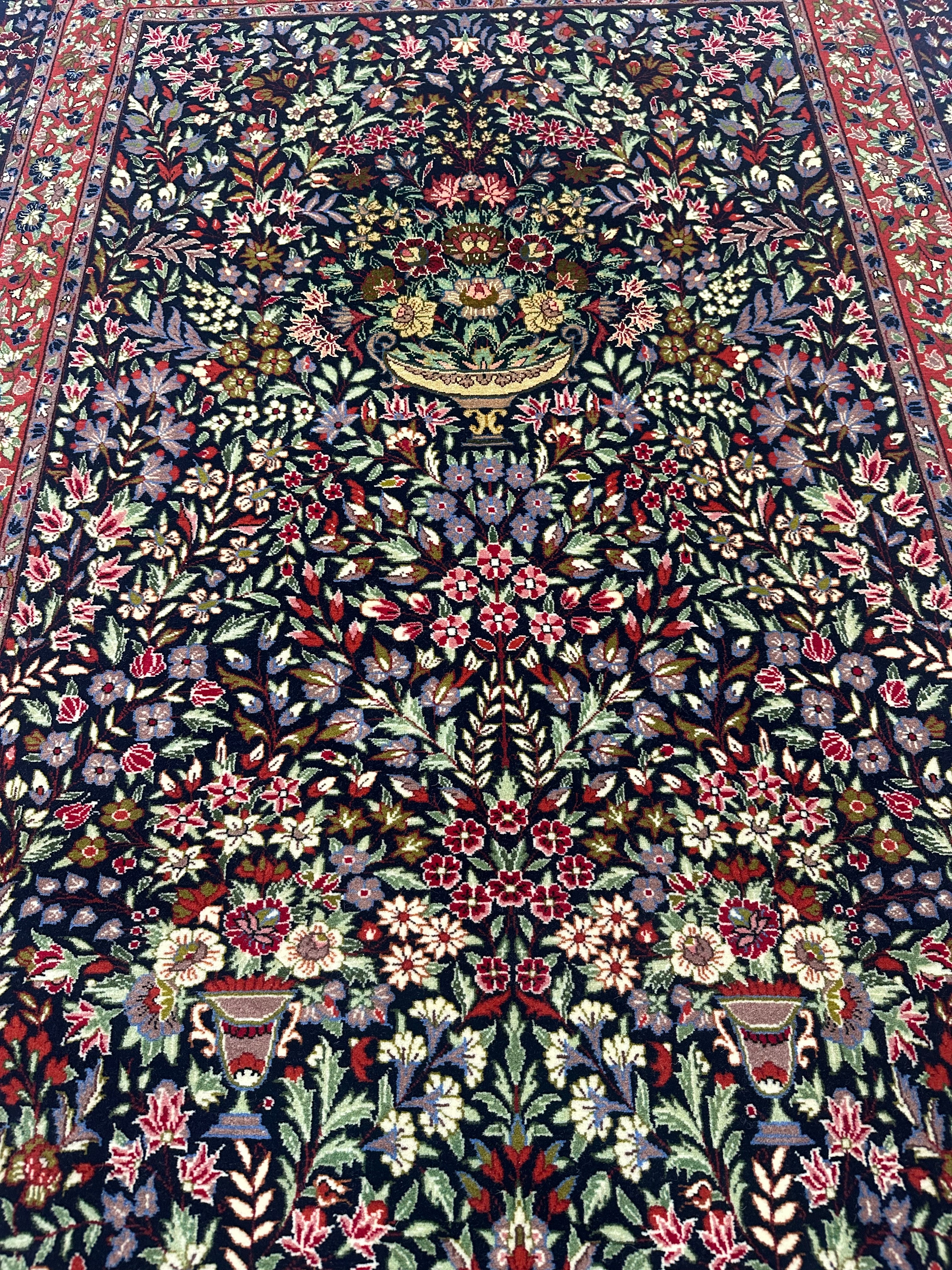 Vintage Persian Laver Kerman